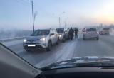На Центральной магистрали произошло массовое ДТП (ВИДЕО)
