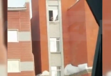Сотрудник городского отдела ГИБДД не сдержался и начал бросать снежки из окна (ВИДЕО)
