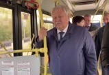 Глава города проехал по новому автобусному маршруту (ФОТО)