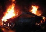 В Салехарде горел спортивный автомобиль