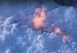 В Новом Уренгое загорелся снег (ВИДЕО)