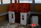 Дети из Нового Уренгоя смастерили будку для бездомных собак (ФОТО)