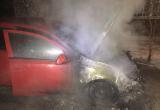 В Ноябрьске сгорел автомобиль Opel 