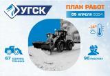 График уборки снега и мусора УГСК на 9 апреля