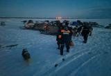 Оленья упряжка провалилась под лед под Салехардом